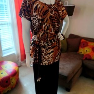 Animal print top